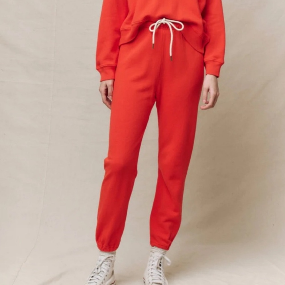 NWT THE GREAT. Pumpkin spice color Staduim sweatpant/ Jogger Pants - 2 Medium